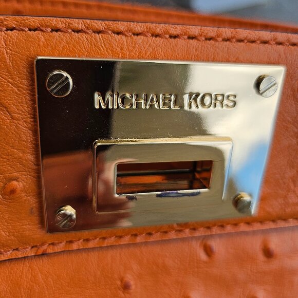 Michael Kors Astrid Lage Satchel - Tangerine - Picture 16 of 17